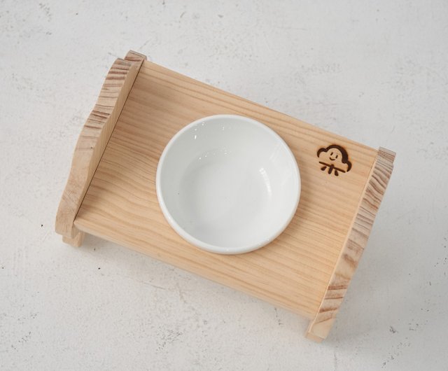 Wooden dog cat bowl stand - Shop Shynkarenko Pet Bowls - Pinkoi