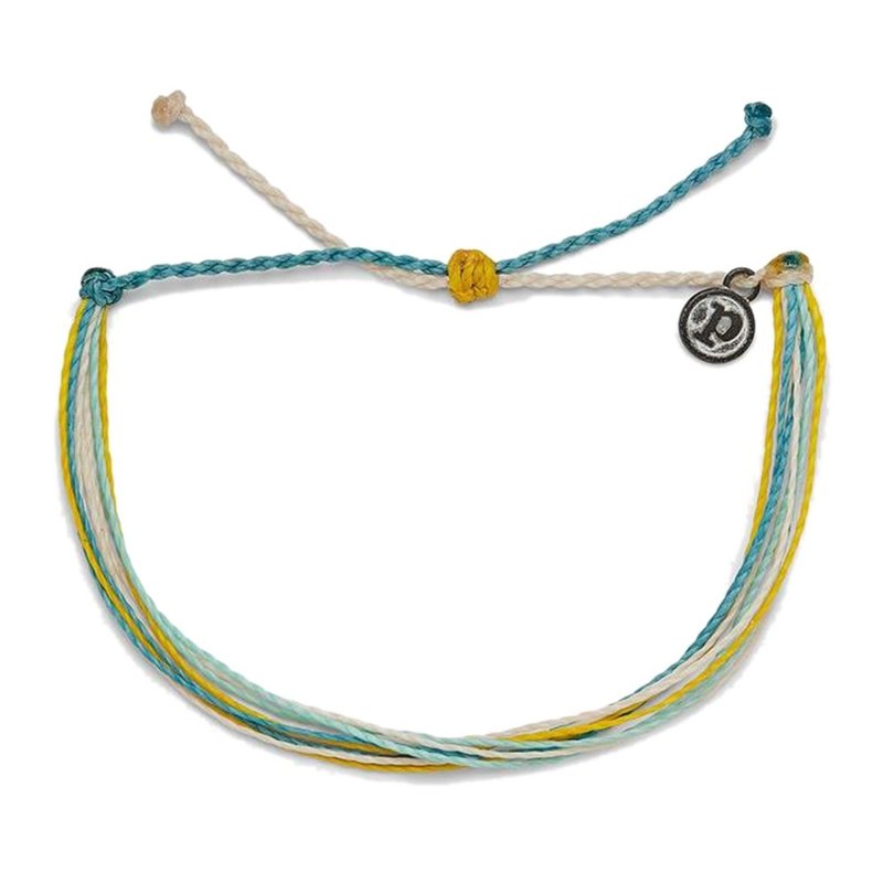 PuraVidaアメリカンハンドメイドPLAYABONITAホリデーパラダイスベーシックカラフルアジャスタブルブレスレット - ブレスレット - 防水素材 グリーン