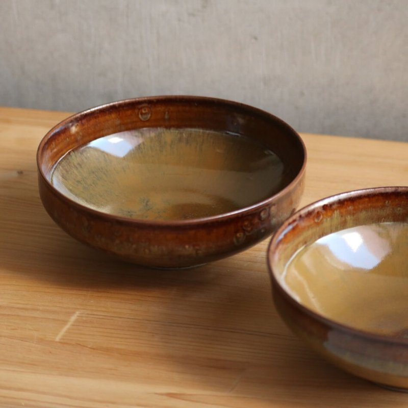高取燒 高取燒 小碗 深碗 小菜 燉菜 築前茶陶器 高取燒 高取八仙 - 碗 - 陶 咖啡色