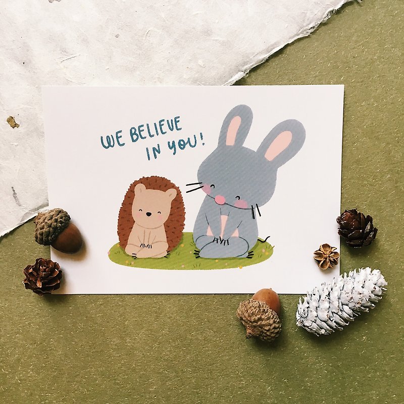 We Believe In You - Squeaky Postcard - การ์ด/โปสการ์ด - กระดาษ 