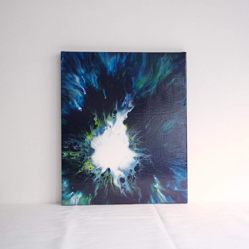 藍海中的光 - 海報/掛畫/掛布 - 顏料 