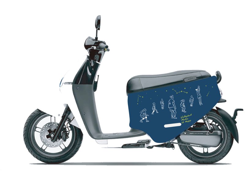 BLR gogoro 防刮車套 iD115 Magais 排球 - 其他 - 聚酯纖維 藍色