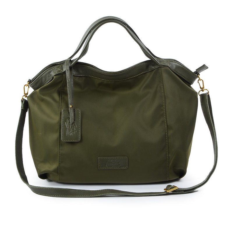 La Poche Secrete : Lightweight bag for jumping girls - lightweight nylon _ hand shoulder _M army green - Messenger Bags & Sling Bags - Waterproof Material Green