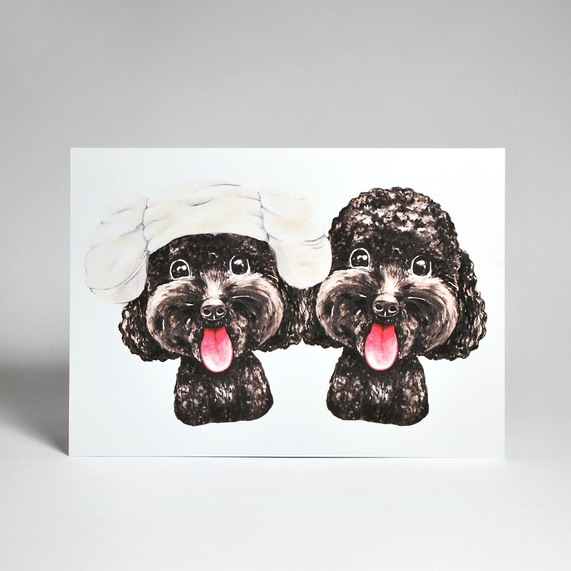 Illustrated postcard-Be with the black VIPs - การ์ด/โปสการ์ด - กระดาษ ขาว