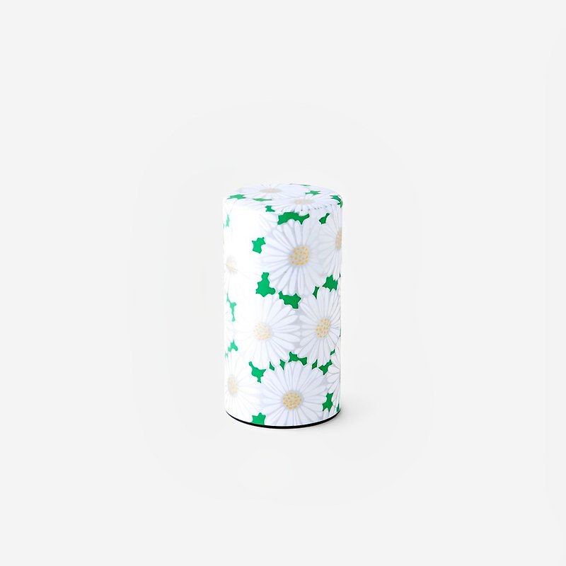 Himegiku Yuzen Washi Tea Caddy - จานเล็ก - กระดาษ สีเขียว