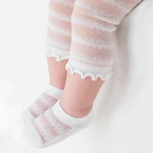 日安朵朵 Happy Prince Laila蕾絲輕薄透氣嬰兒童內搭褲+隱形襪2件組