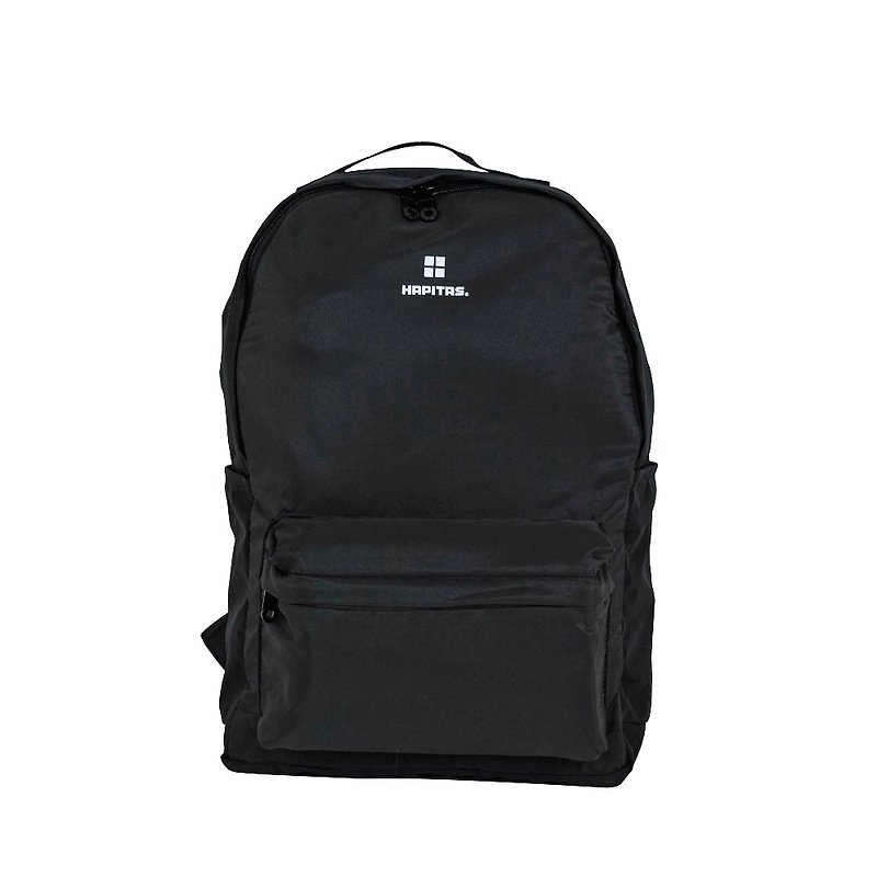 [HAPI+TAS] New folding portable backpack authorized by Japan original factory - matte black - กระเป๋าเป้สะพายหลัง - เส้นใยสังเคราะห์ สีดำ