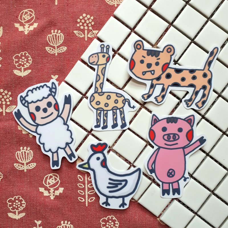 【CHIHHSIN Xiaoning】Animal Stickers - สติกเกอร์ - กระดาษ 