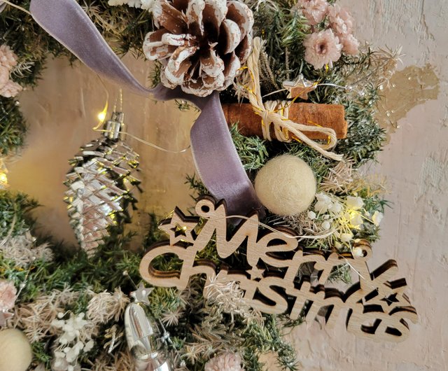 早期割引中 クリスマスリース ドライフラワーリース