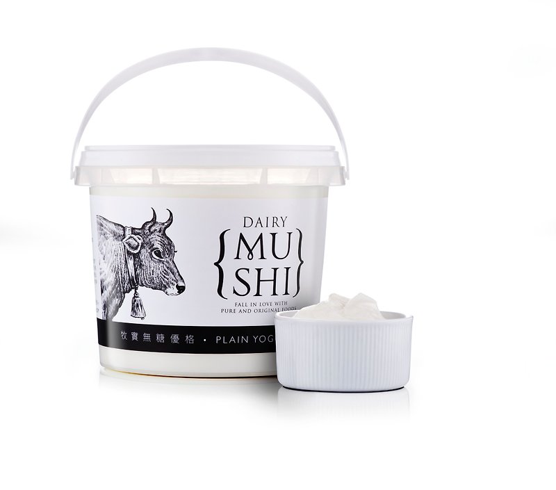 Hanyun (4 pieces) Mushi Sugar-Free Yogurt 100% Raw Milk No Homogenization No Adjustment - Health Foods - Fresh Ingredients White
