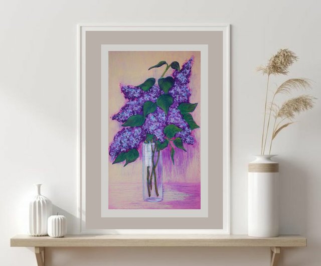 Lilac Aroma. Floral Still Life. Lilac Bu, Painting by Evgeny