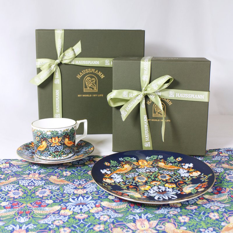 [Birds singing and flowers fragrant] Lifestyle set/placemat/bone china plate/afternoon tea cup and plate - Items for Display - Other Materials 