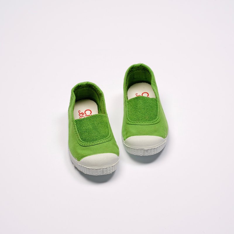西班牙國民帆布鞋 CIENTA 75997 08 綠色 經典布料 童鞋 - 男/女童鞋 - 棉．麻 綠色