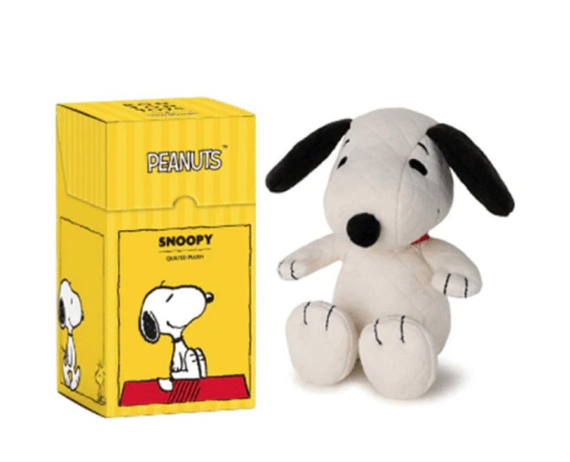 Snoopy Quilted Jersey Cream in giftbox - 17 cm - Kids' Toys - Cotton & Hemp 