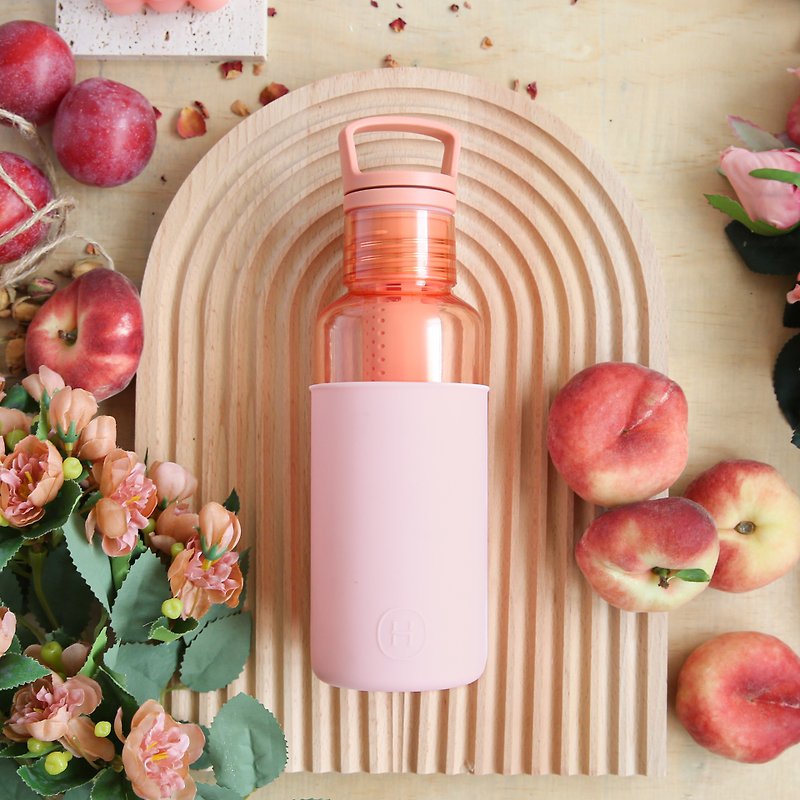 วัสดุอื่นๆ กระติกน้ำ สึชมพู - New Fashion for Autumn and Winter [New Product of the Year] American HYDY Light Water Bottle | Cherry Blossom Powder-Peach Orange Bottle 590ml