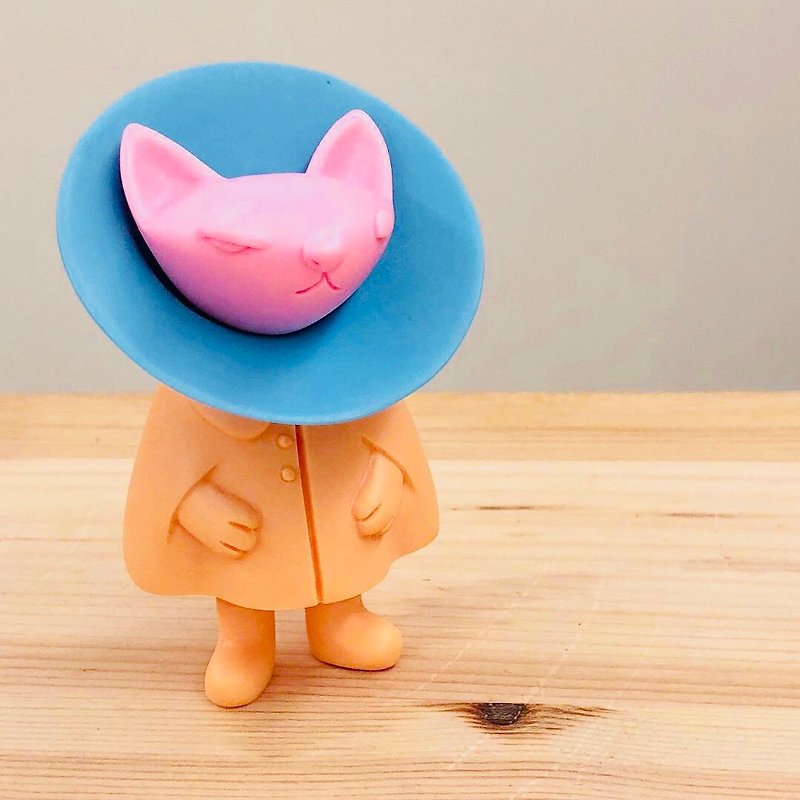 ノラミックスカラー版mx11猫手作りオリジナル人形装飾玩具 - 人形・フィギュア - プラスチック ピンク