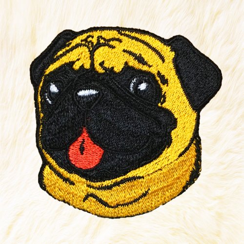 24PlanetsStudio Pug Dog Iron on Patch Buy 3 Get 1 Free