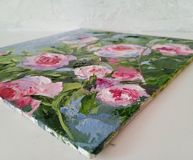 花の絵画 オリジナル油絵 バラの絵画 - ショップ AboutART