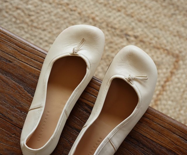 Handmade leather ballet on sale flats