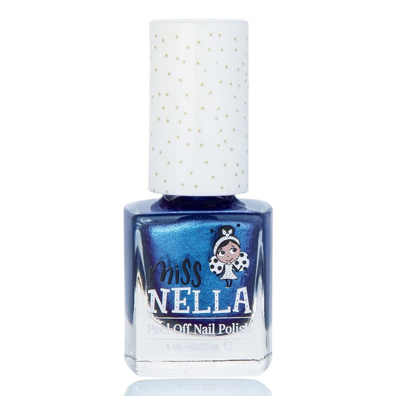 英國【Miss NELLA】兒童水性可撕式安全指甲油 - 湛藍之星 MN37 - 指甲油/指甲貼 - 其他材質 多色