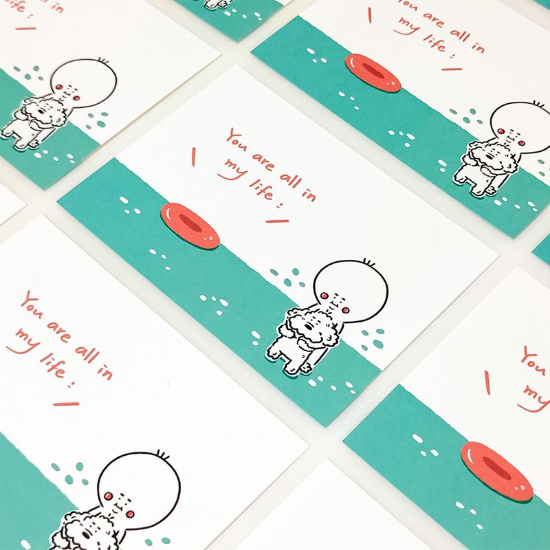 Postcard | You are everything in my life - การ์ด/โปสการ์ด - กระดาษ สีน้ำเงิน