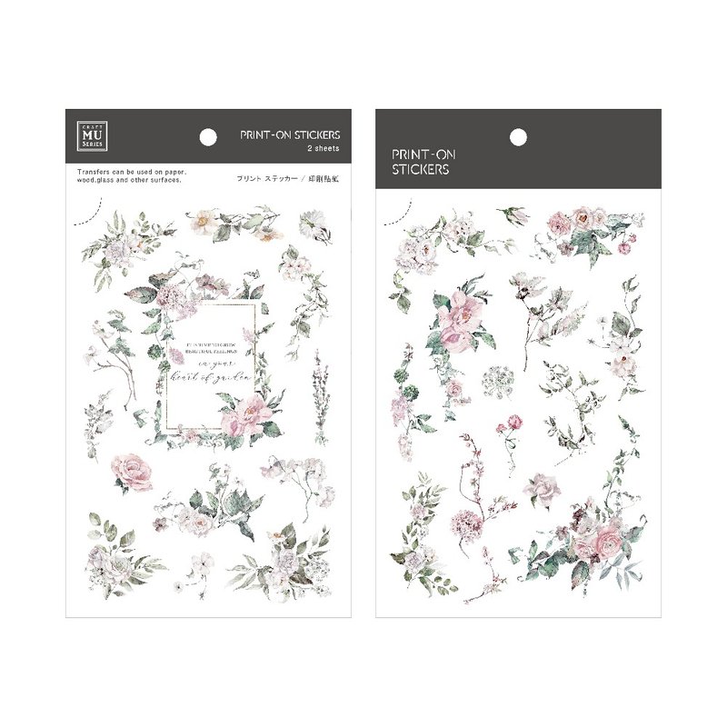 【Print-On Stickers 轉印貼紙】no.204-凡爾賽之戀 | 秋季系列 - 貼紙 - 其他材質 粉紅色