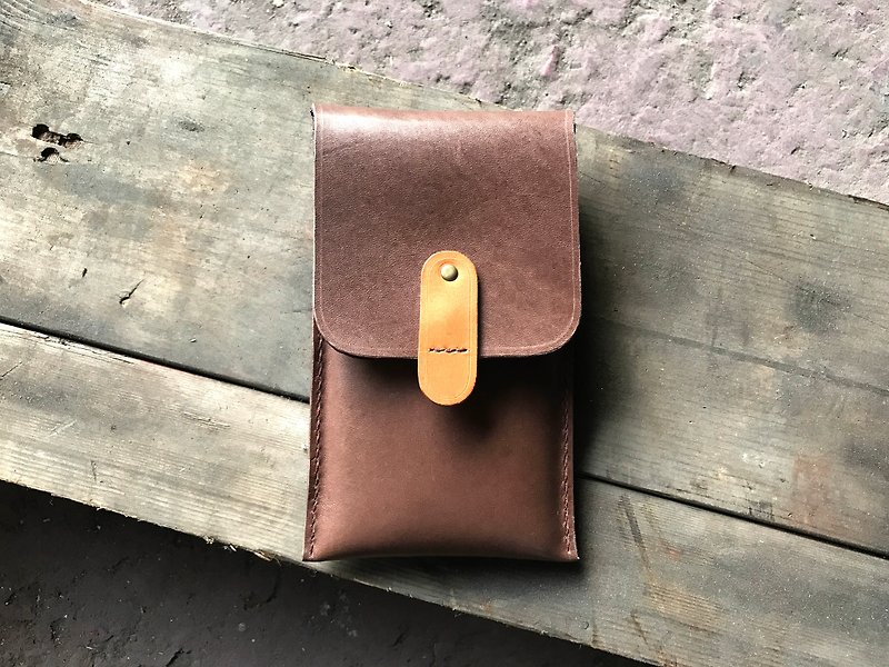 POPO│ Straight pockets. Leather case │ i6splus, i7.i7plus, i8.i8plus, ix) / Samsung .ASUS.HTC.OPPO - Other - Genuine Leather Brown