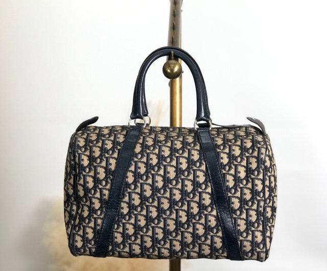Dior ディオール トロッター ボストンバッグ ジャガード　ネイビー 楽天市場】Christian Dior トロッター ミニボストンバッグ