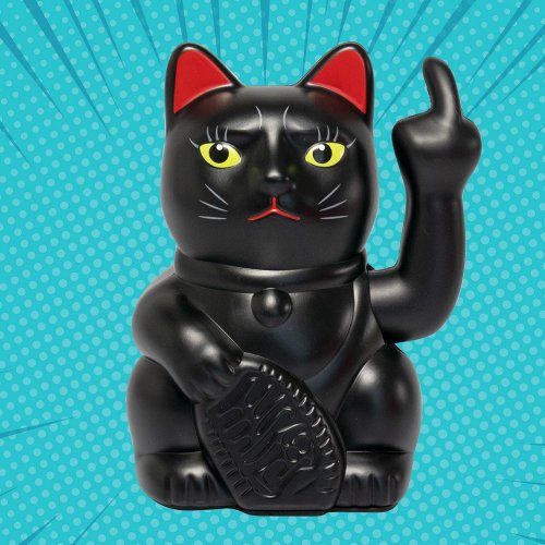 Collect Inc. 風格選品 ANGRY CAT 中指貓 (黑)