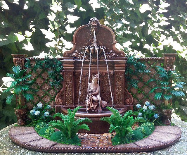 Miniature Dollhouse Fountain Statue 1:12 Scale New 