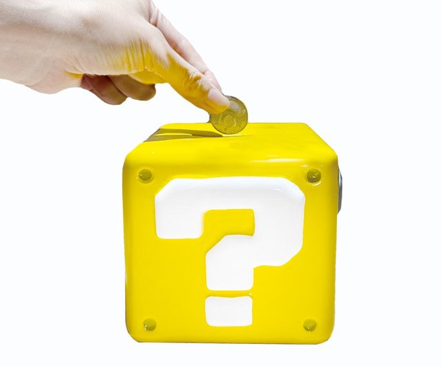 任天堂スーパーマリオレンガクエスチョンマーク手作りセラミック3D