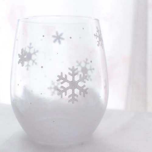 blanche-neige 雪の結晶のグラス〜雪降る世界〜