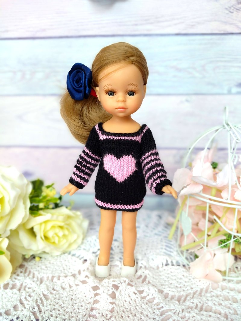 Mini Paola Reina - Paola Reina clothes - mini doll sweater - mini dollhouse - 寶寶/兒童玩具/玩偶 - 竹 多色