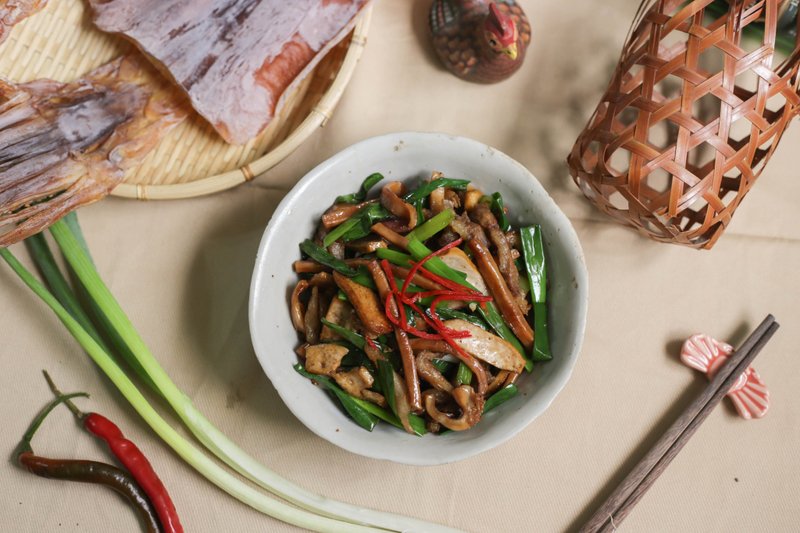 人氣客家菜  魷魚多多客家小炒 客家庄四代傳承手工菜 - 料理包/調理包 - 新鮮食材 
