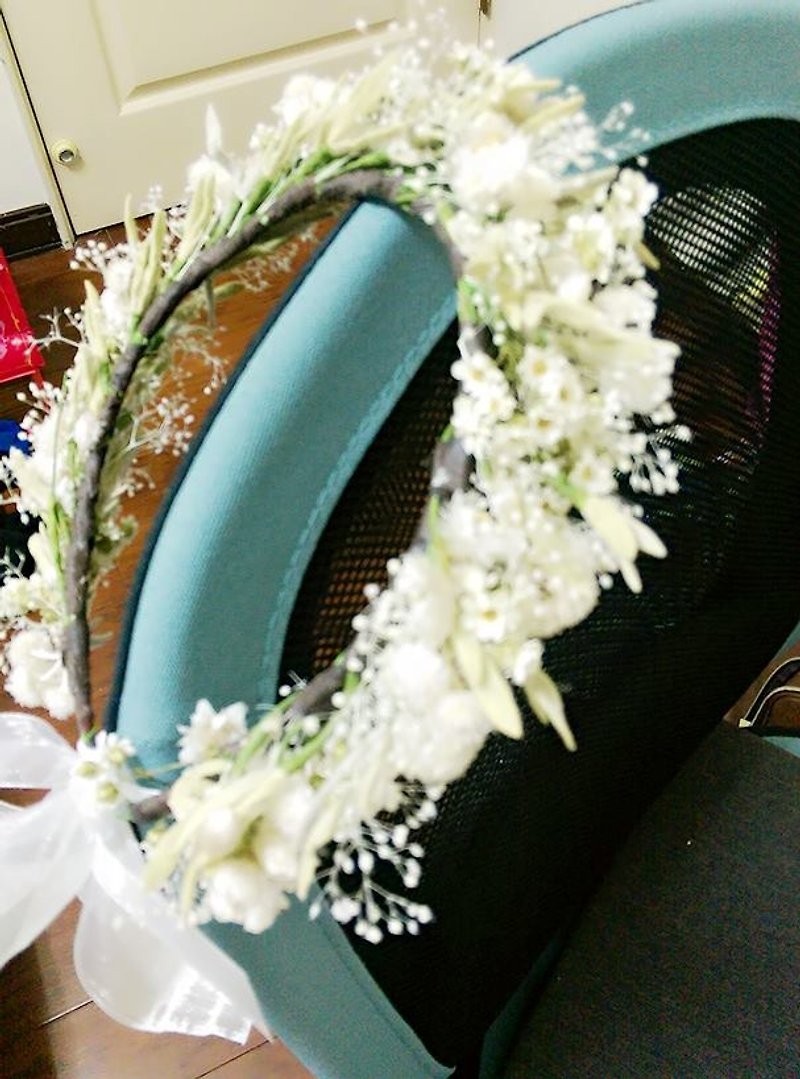 My wedding wedding Amaranth - Hair wreath - Other - Plants & Flowers Purple