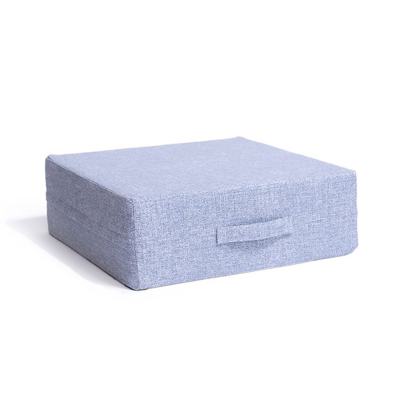 Japanese style pressure-free cushion - blue (square) - เฟอร์นิเจอร์อื่น ๆ - ผ้าฝ้าย/ผ้าลินิน 