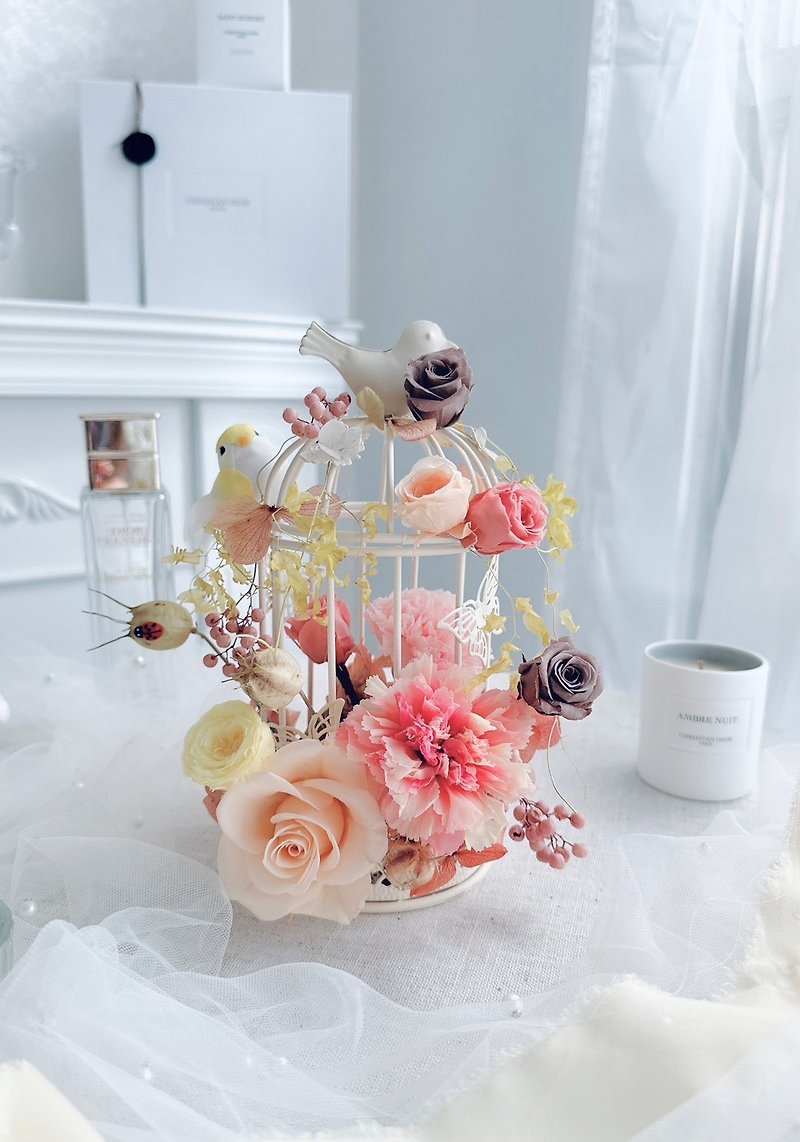[Gardenia Flower Art] Spot goods-Eternal Life Flower Ceremony/Opening Flower Ceremony/Home Furnishings/Birthday Gift - Dried Flowers & Bouquets - Plants & Flowers 