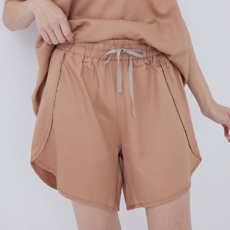 UMORFIL Satin Side Slit Athletic Shorts - 4 Colors - Loungewear & Sleepwear - Cotton & Hemp Multicolor