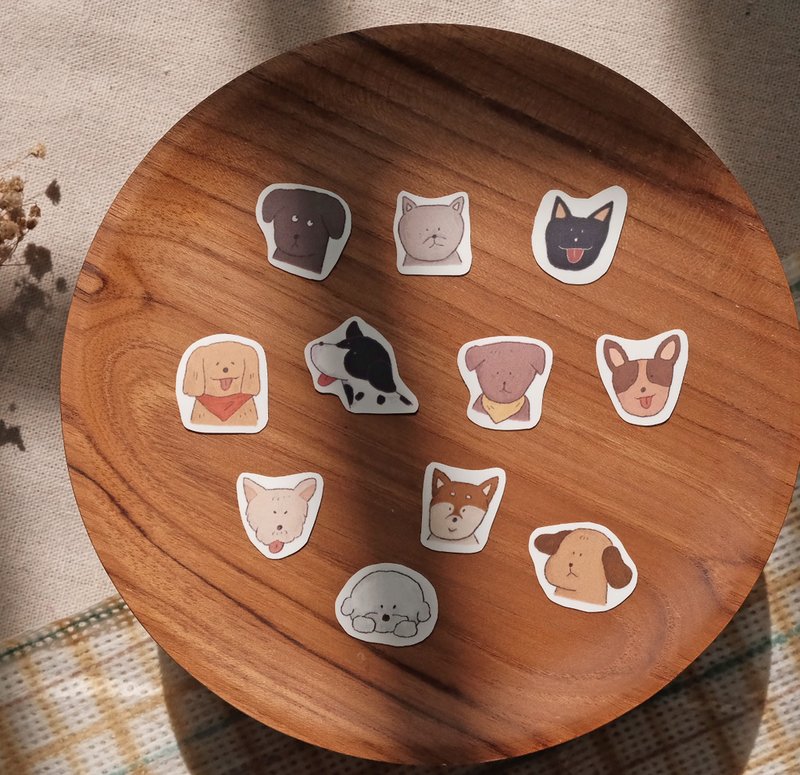 dog lovers | waterproof sticker set - สติกเกอร์ - กระดาษ หลากหลายสี