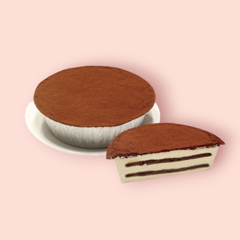 [Eden Taichung Canaan Garden] [Mother's Day Limited] Tiramisu Heavy Cheese Cake - Cake & Desserts - Other Materials Pink