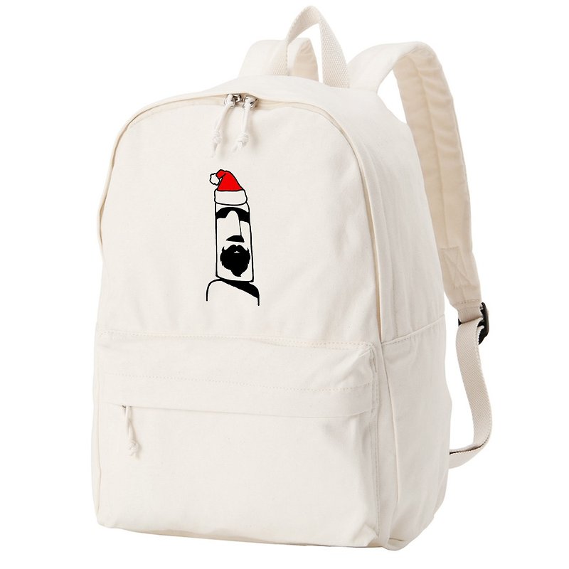 Moai Santa Backpack - Backpacks - Other Materials White