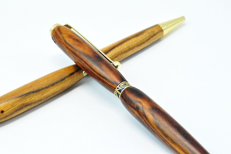 【Log Ball Pen-Pistacia chinensis】 - Ballpoint & Gel Pens - Wood 