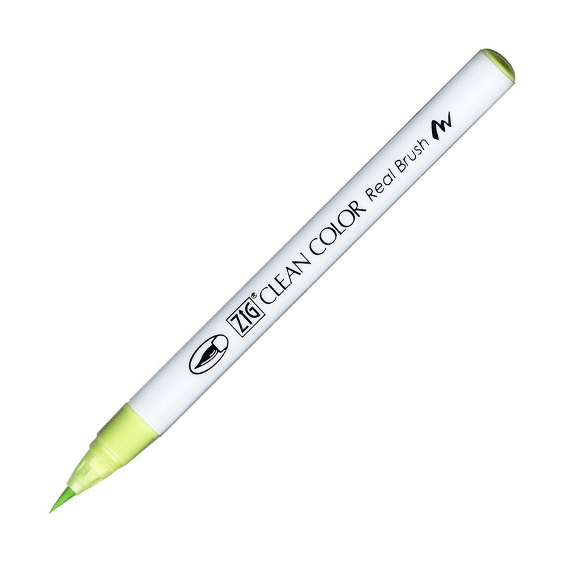 【Kuretake 日本吳竹】ZIG 彩繪毛筆 Pale Green - 其他書寫用具 - 塑膠 綠色