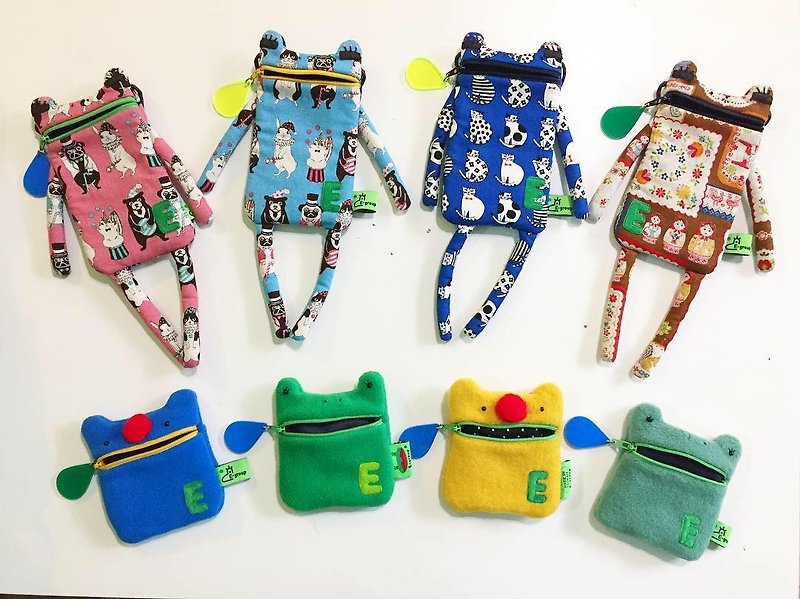 Goody Bag Fu Bag A frog mouth water mobile phone bag 4.7 mouthwash wallet exchange gift - Other - Cotton & Hemp Multicolor