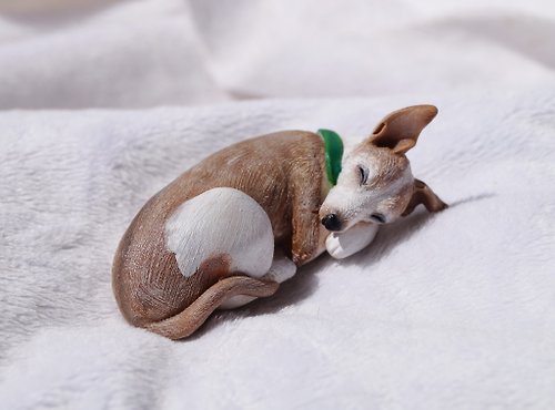 VellvettPets Custom made dog sculpture. Miniature figurine of your Dog made in polymer clay
