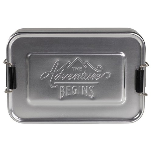 英國True Utility多功能工具 【Gentlemen's Hardware】掀蓋式多功能點心盒/收納盒-銀色
