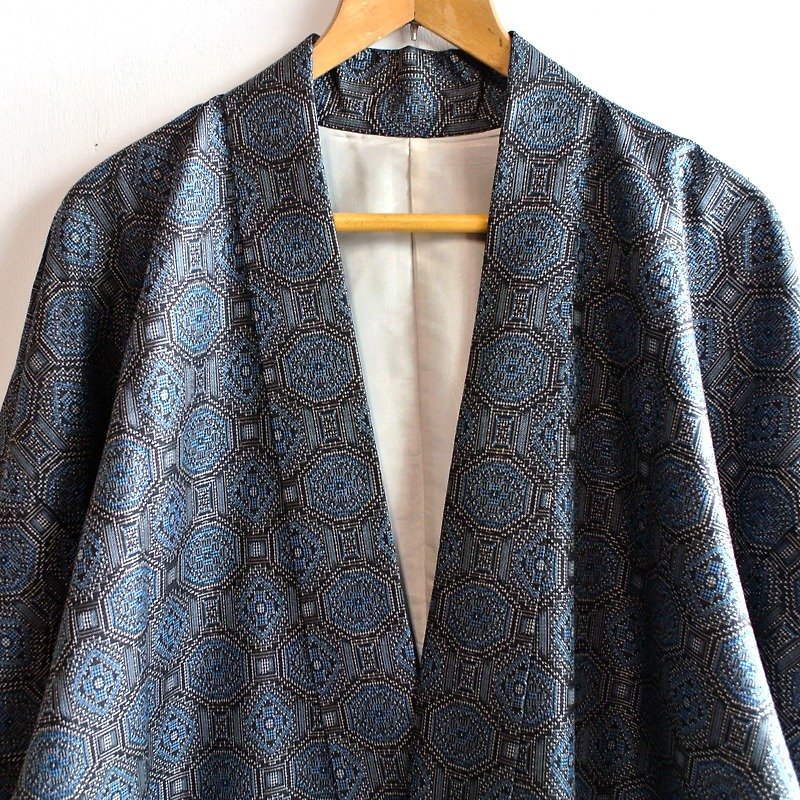 │Slowly│ Japanese Antiques - Light kimono coat J1│ .vintage retro vintage theatrical... - เสื้อแจ็คเก็ต - วัสดุอื่นๆ หลากหลายสี