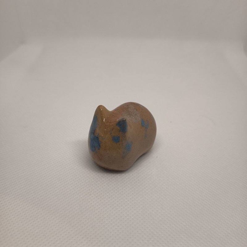 小貓造型擴香石陶瓷釉燒園藝造景 - 香氛/精油/擴香 - 陶 多色