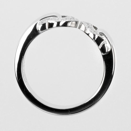 Cartier リング 2C ブークルセ K18WG ダイヤモンド 8号 日本直送】カルティエ CARTIER 2C ブークルセ 8号 リング 指輪 K18WG