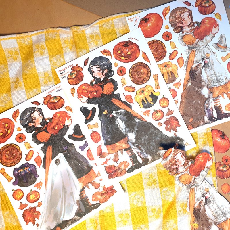 Pumpkin Time sticker SET - Stickers - Paper 